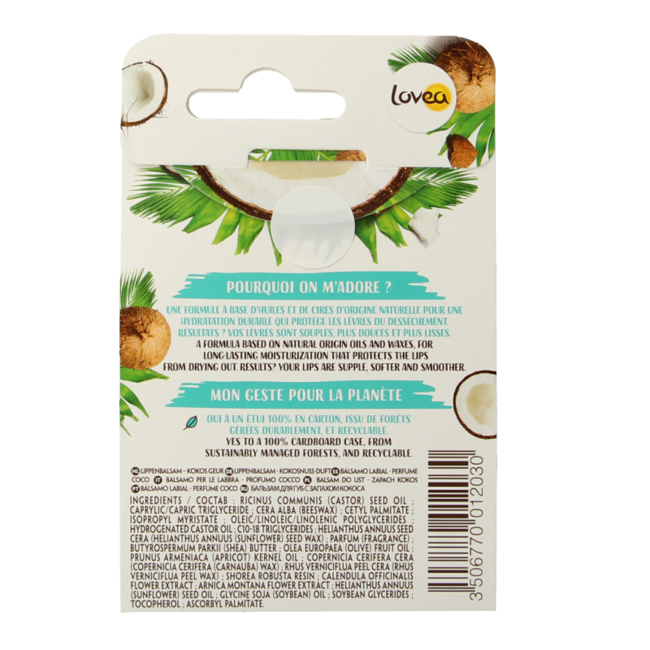 Lovea Coconut Lip Balm 4g