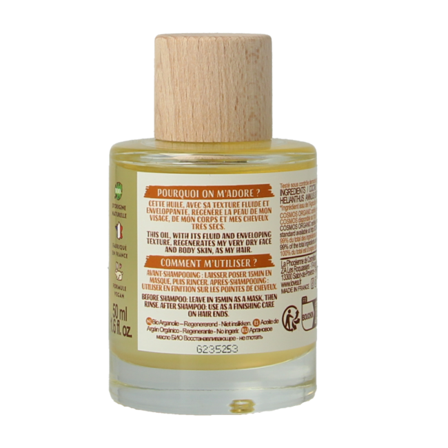 Lovea Aceite de argán orgánico regenerador 50 mililitros