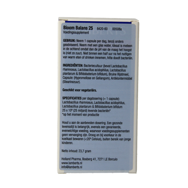 Lamberts Bioom Balans 25 60 Capsule