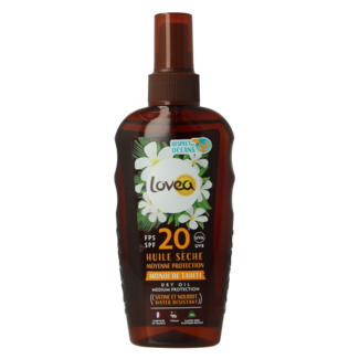 Lovea Lovea Aceite seco protección media monoï de Tahití SPF20 150 ml