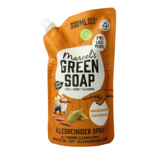 Marcel's Green Soap Marcel's Green Soap Recambio de Limpiador Multiusos en Spray Sándalo y Cardamomo 500 ml