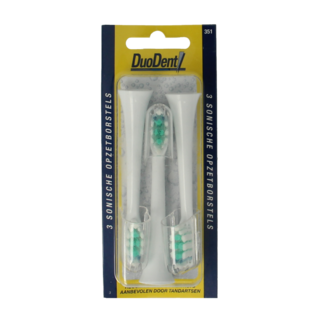 Duodent Duodent Replacement opzetborstels  350 sonisch 3 Stuks