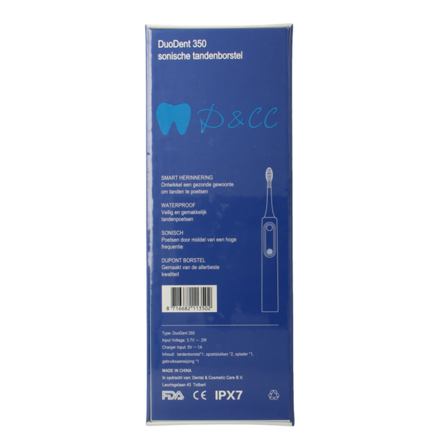 Spazzolino Sonico Duodent 350 con Display Digitale 1 Pezzo