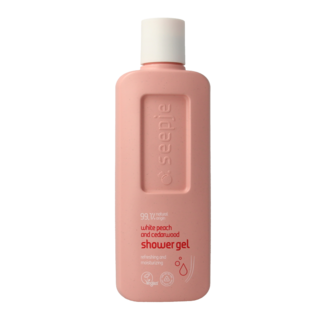 Seepje Seepje Showergel white peach and cedarwood 300 Milliliter