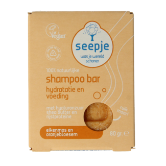 Seepje Oakmoss and orange blossom shampoo bar 80 Gram