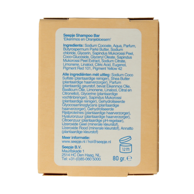 Champú sólido de musgo de roble y flor de azahar 80 g