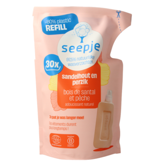 Seepje Seepje Assouplissant bois de santal et pêche recharge 750 ml