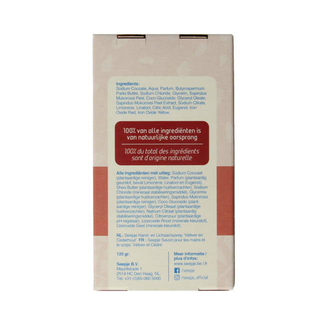 Seepje Hand and body soap vetiver cedarwood 120 Gram