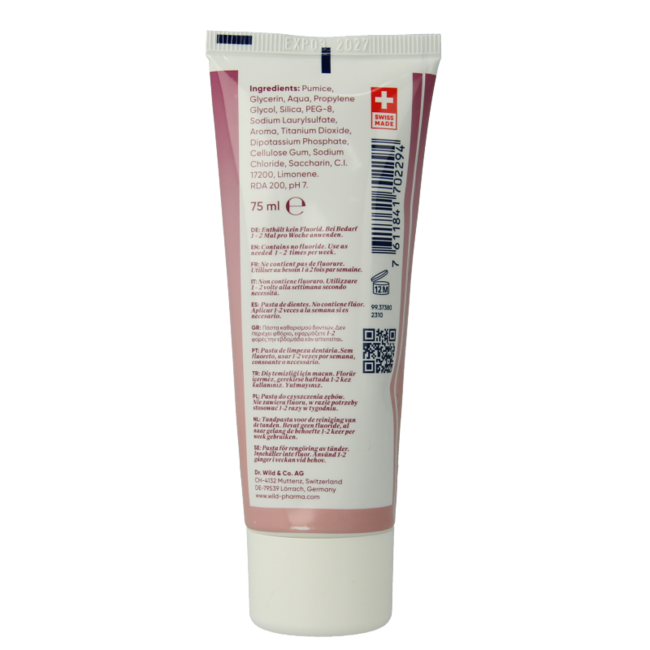 Wild Depurdent clean & polish whitening pasta de dientes 75 mililitros