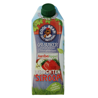 Cool Bear Cool Bear Sirope de fresa y manzana 750 mililitros