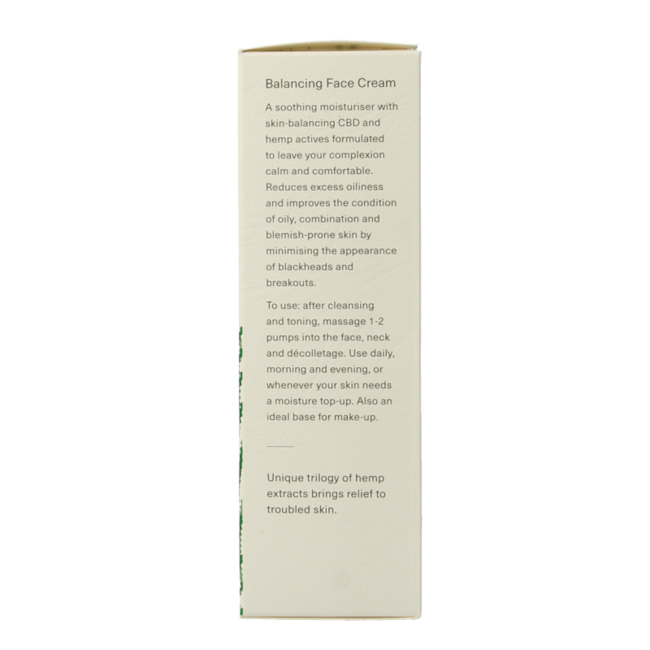 Hemptouch Balancing face cream 50 Milliliter