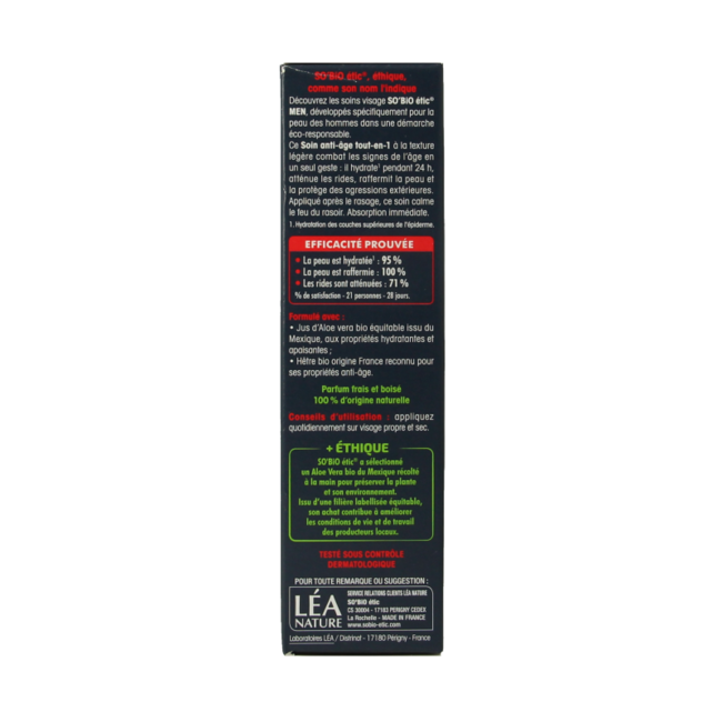 So Bio Etic For men anti aging cream 50 Millilitre