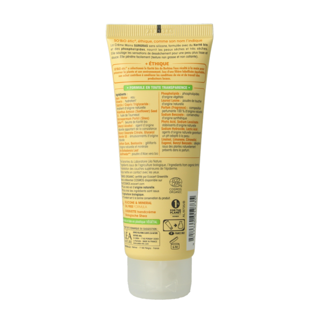 So Bio Etic Crema de manos manteca de karité 75 mililitros