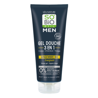 So Bio Etic So Bio Etic Gel de ducha para hombre 3 en 1 jengibre 200 mililitros