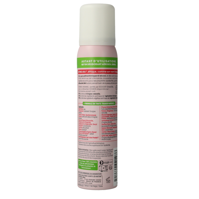 So'BiO étic Desodorante en spray de almendra para mujer 100 ml