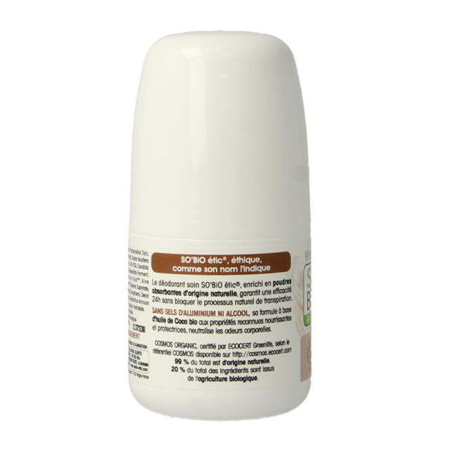 So Bio Etic Deodorant Roll-on Women Coconut Organic 50 Millilitres
