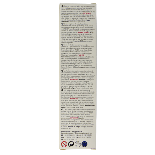 Mosquitno Bracelet répulsif tissé 1 pièce