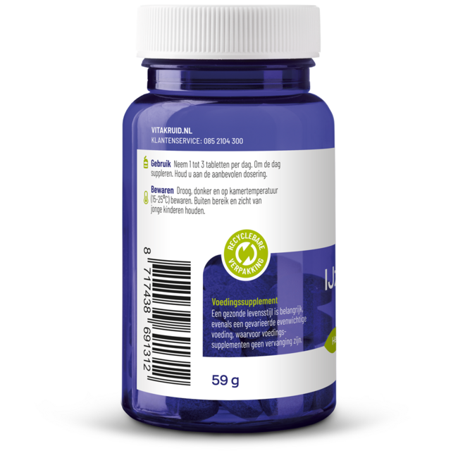 IJzer Bisglycinaat 28 Complex oa Koper Vitamine C 90 Tabletten