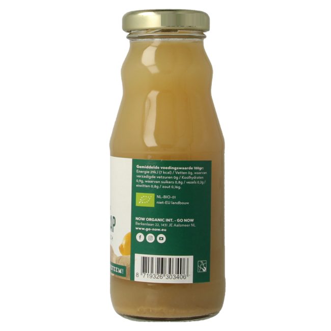 Zumo de jengibre bio 200 mililitros