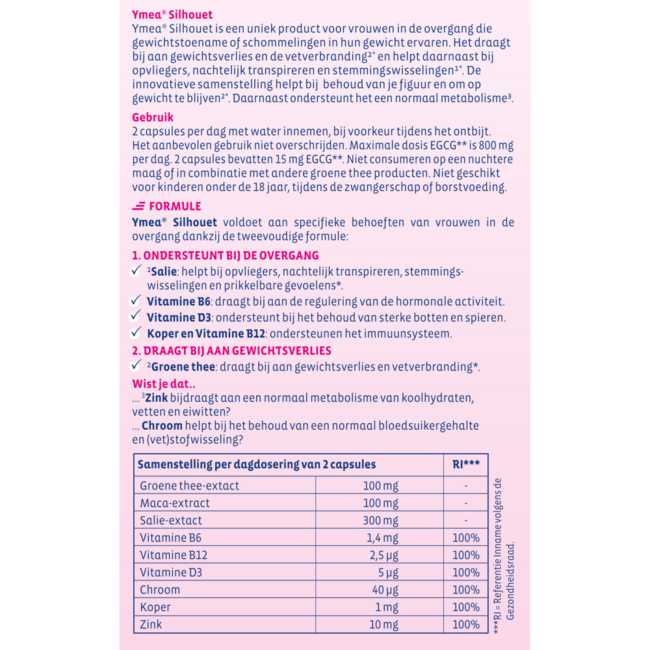 Ymea Sylwetka (Menopauza) 128 Kapsułek