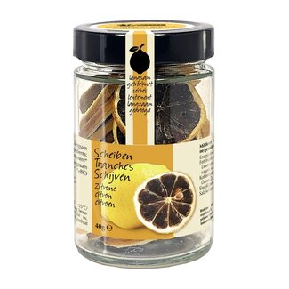 Amanprana Amanprana Black lemon slices organic 40 Gram