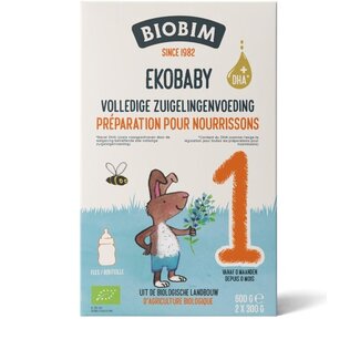 Biobim Ekobaby 1 leche para lactantes completa 0+ meses bio 600 gramos