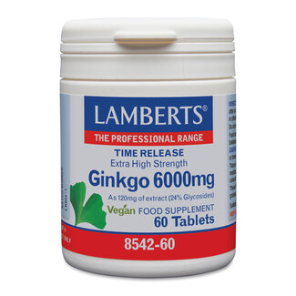 Lamberts Ginkgo 6000mg 60 comprimidos