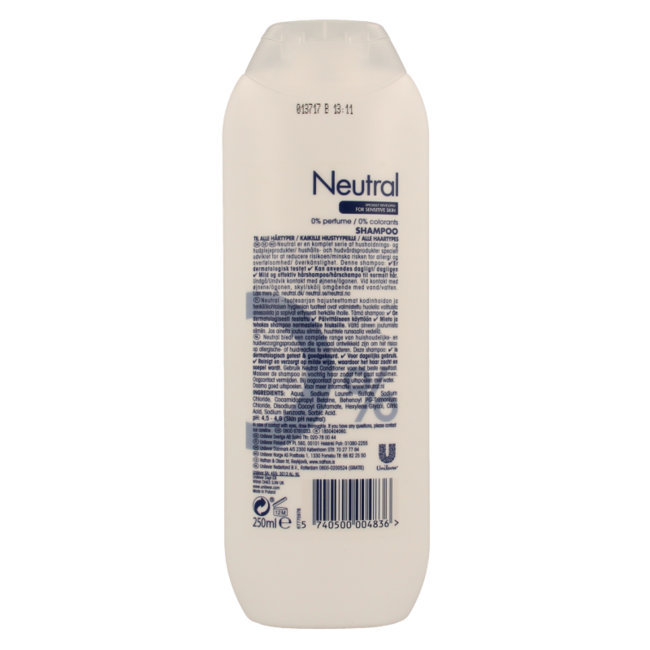 Neutral Shampoo normaal 250 Milliliter