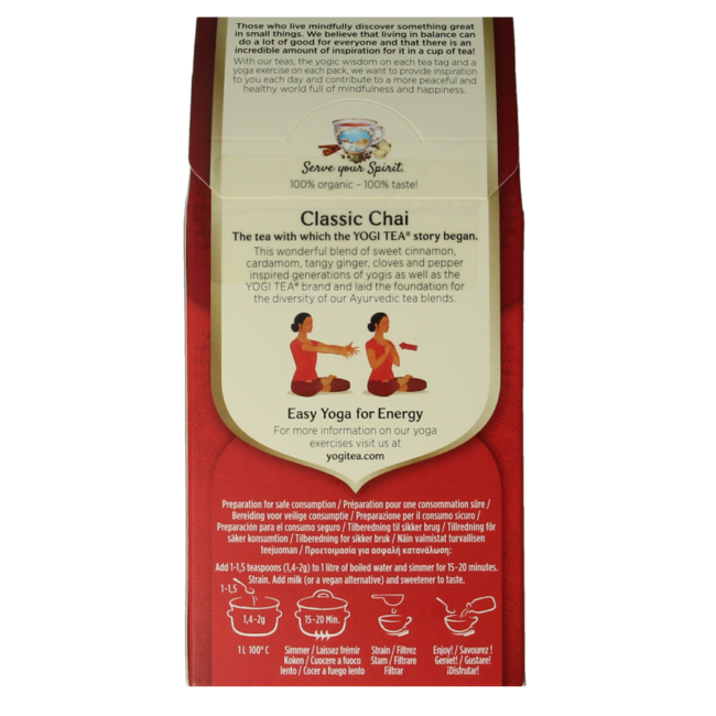 Té chai clásico (a granel) bio 90 Gramos