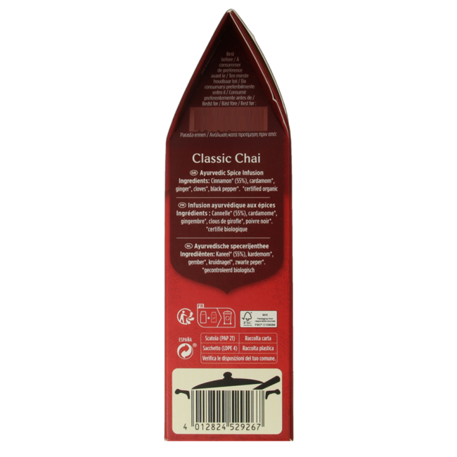Té chai clásico (a granel) bio 90 Gramos