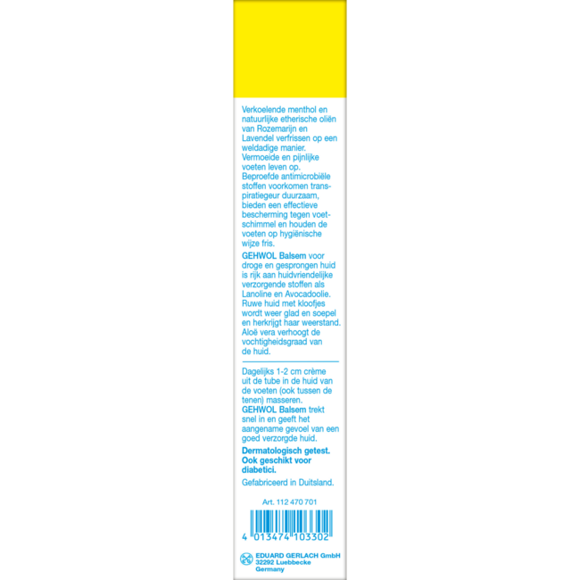 Gehwol Balm dry cracked skin 125 Millilitres