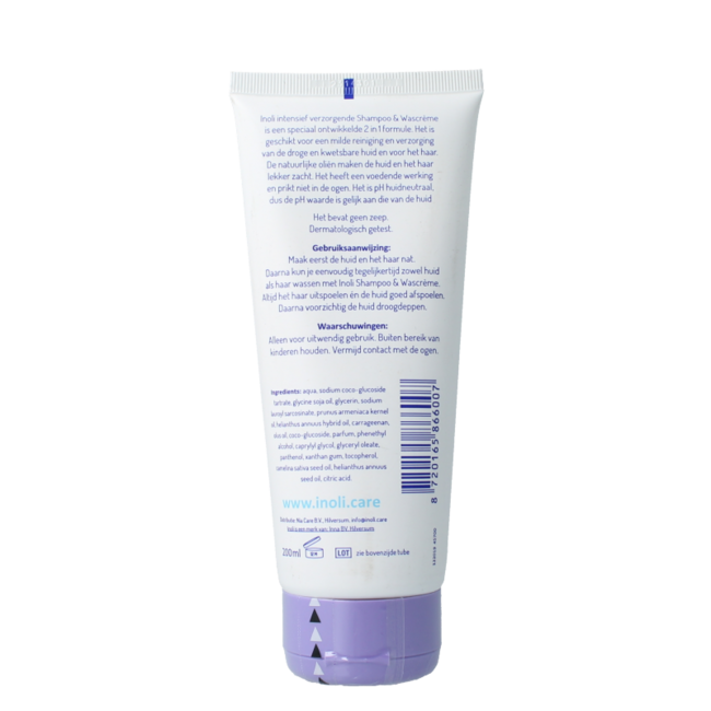 Inoli Champú y Crema de Lavado Vegano 200 mililitros