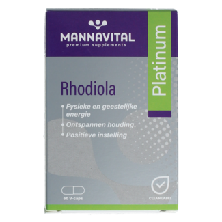 Mannavital Mannavital Rhodiola platinum 60 Capsule Vegetali
