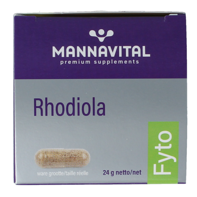 Mannavital Rhodiola platinum 60 cápsulas vegetales