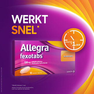 Allegra Fexotabs comprimidos para la fiebre del heno 20 comprimidos