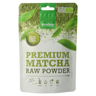Purasana Purasana Matcha premium powder vegan organic 75 Gram