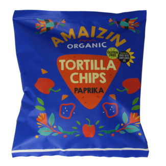Amaizin Tortilla chips de pimentón bio 75 gramos