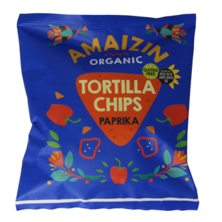 Amaizin Tortilla chips paprika bio 75 Grammi