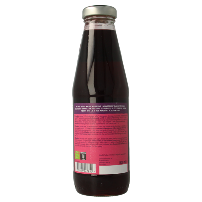 Limonadensirup Himbeere Bio 500 Milliliter