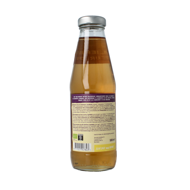 Elderflower lemonade syrup organic 500 Millilitres