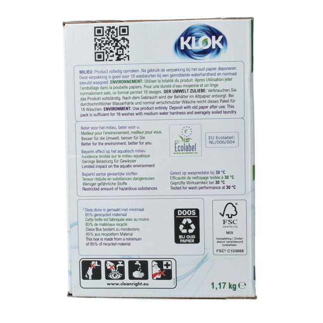 Washing powder white 1170 Gram