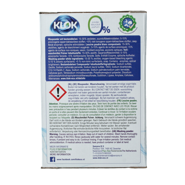 Washing powder white 1170 Gram
