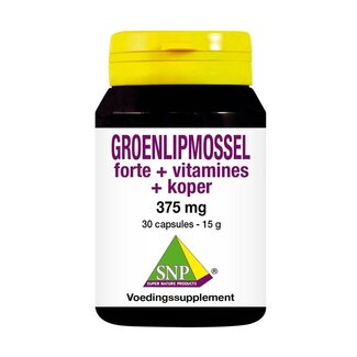 SNP Moule à lèvres vertes forte + vitamines + cuivre 30 Capsules