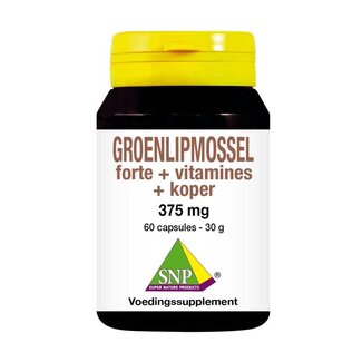 SNP Moule à lèvres vertes forte + vitamines + cuivre 60 Gélules