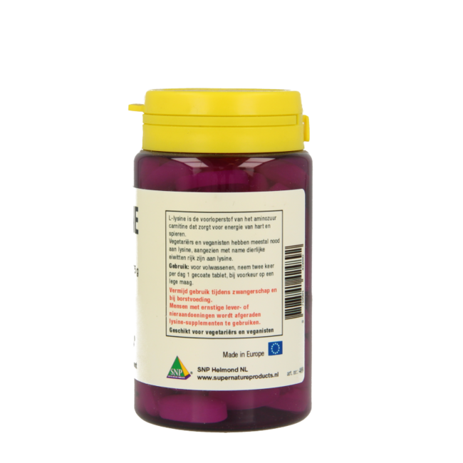 SNP L-Lysine 500mg 100 Tablets