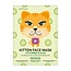 Montagne Kitten sheet face mask cucumber & aloe 1 Stuks
