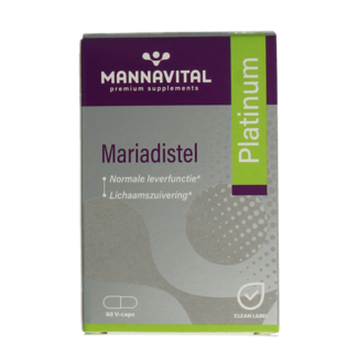 Mannavital Mannavital Milk Thistle Platinum 60 Vegetarian capsules