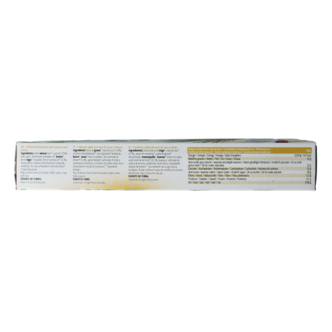 Bisson Galleta de mantequilla coco limón bio 150 Gramos