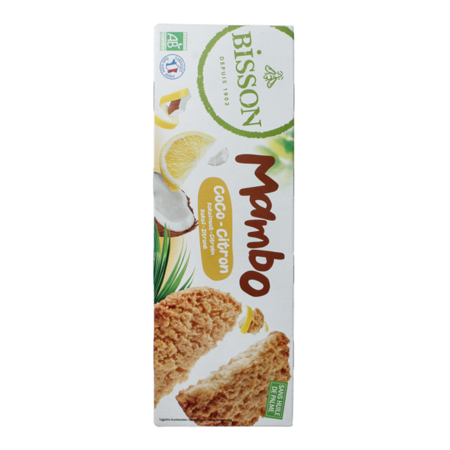 Bisson Galleta de mantequilla coco limón bio 150 Gramos