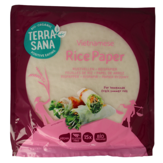 TerraSana TerraSana Reispapier Bio 150 Gramm